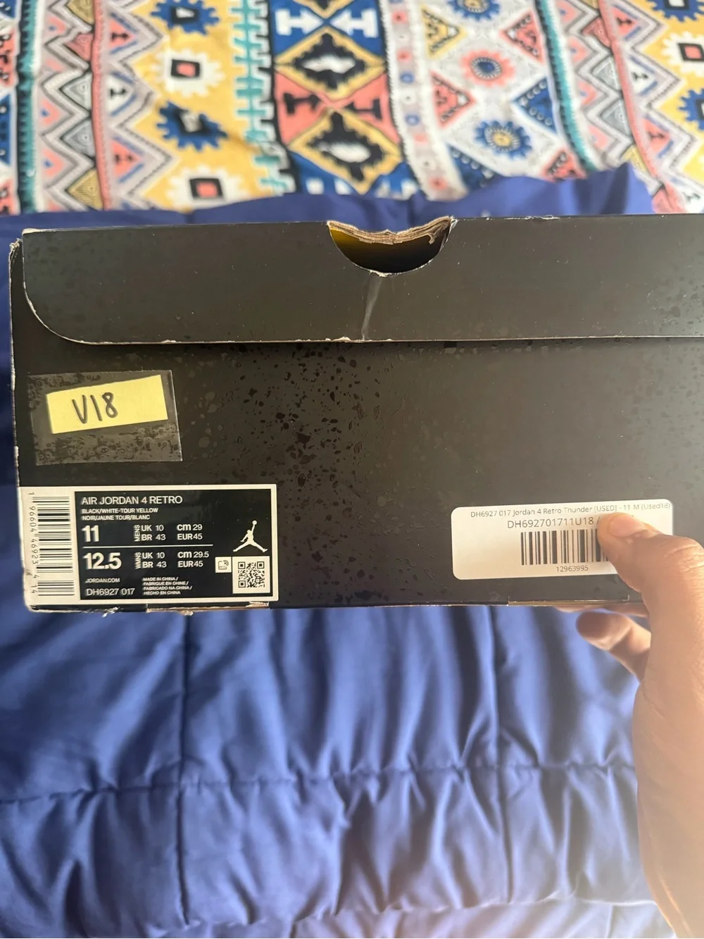 Jordan 4 yellow tunder